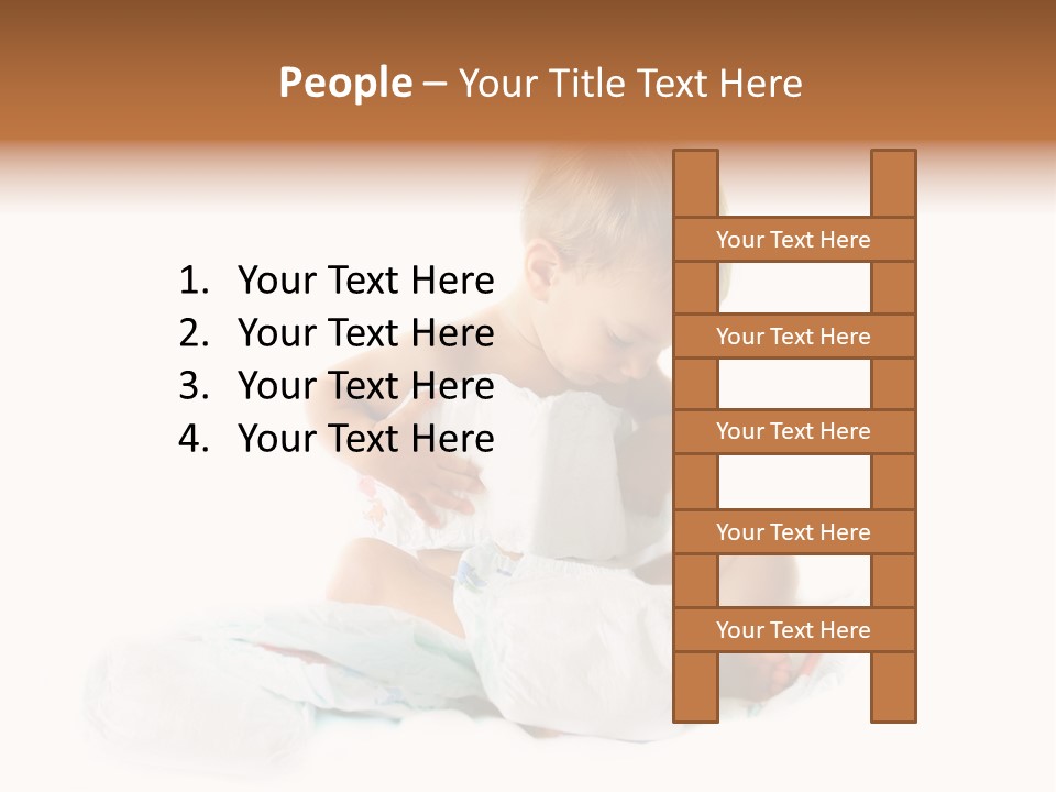 Funny Sit Toddler PowerPoint Template