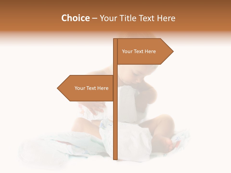 Funny Sit Toddler PowerPoint Template