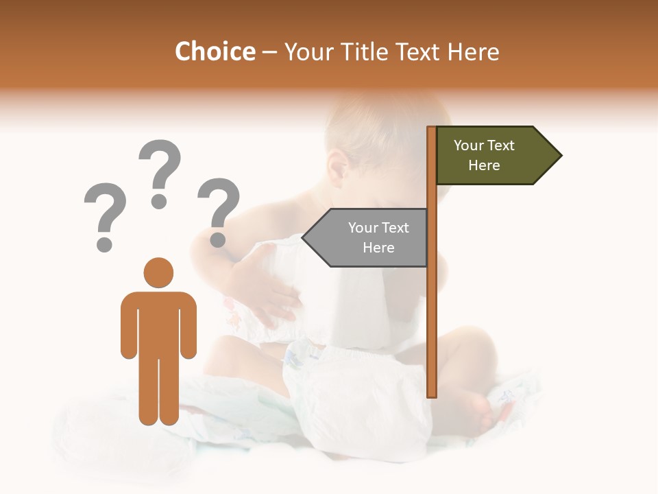 Funny Sit Toddler PowerPoint Template