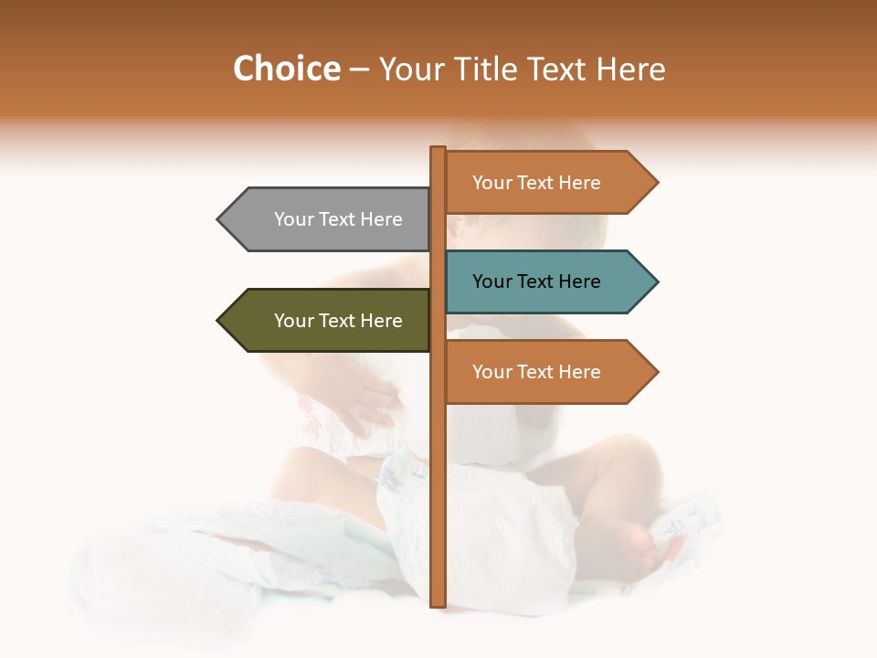 Funny Sit Toddler PowerPoint Template