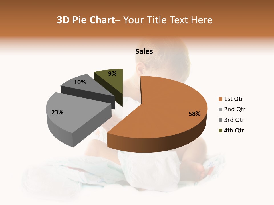 Funny Sit Toddler PowerPoint Template