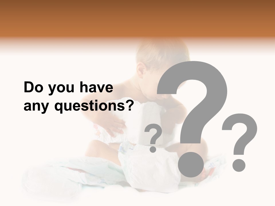 Funny Sit Toddler PowerPoint Template