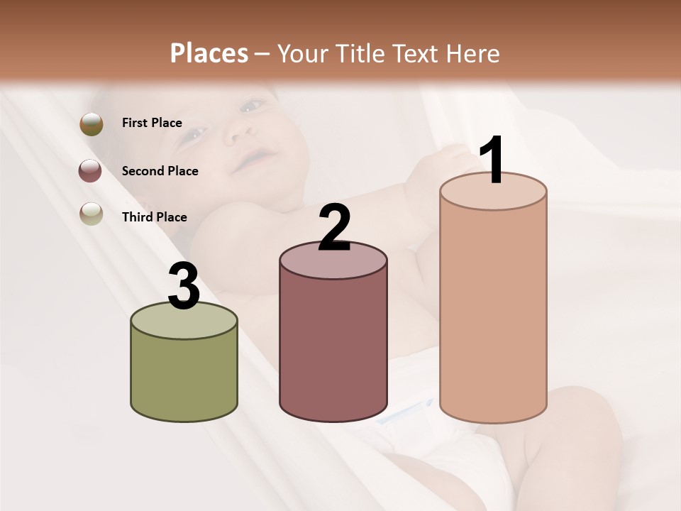 Junge Papa Windel PowerPoint Template