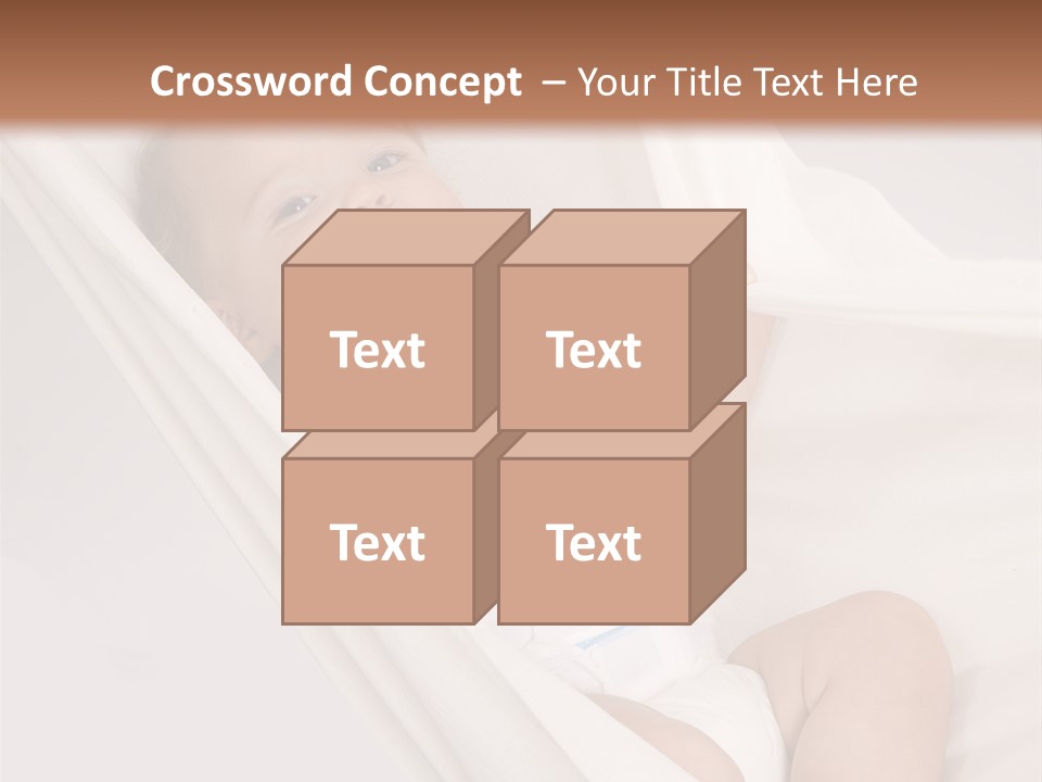 Junge Papa Windel PowerPoint Template