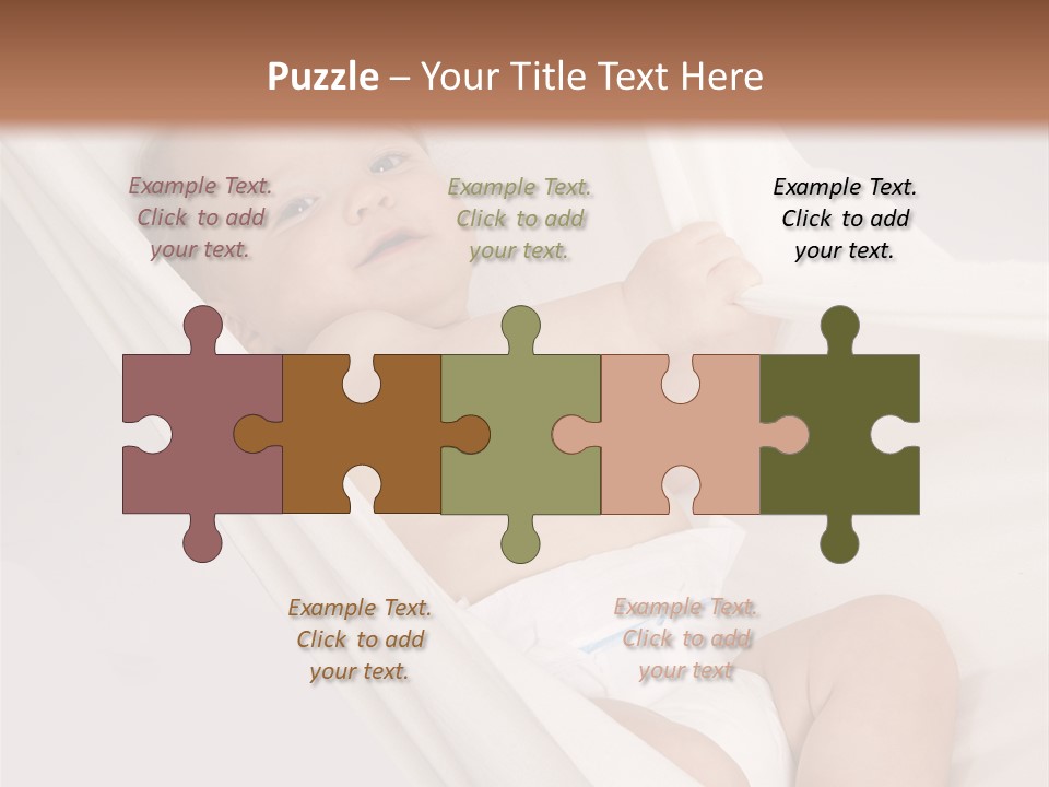 Junge Papa Windel PowerPoint Template