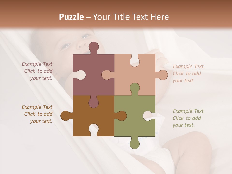 Junge Papa Windel PowerPoint Template