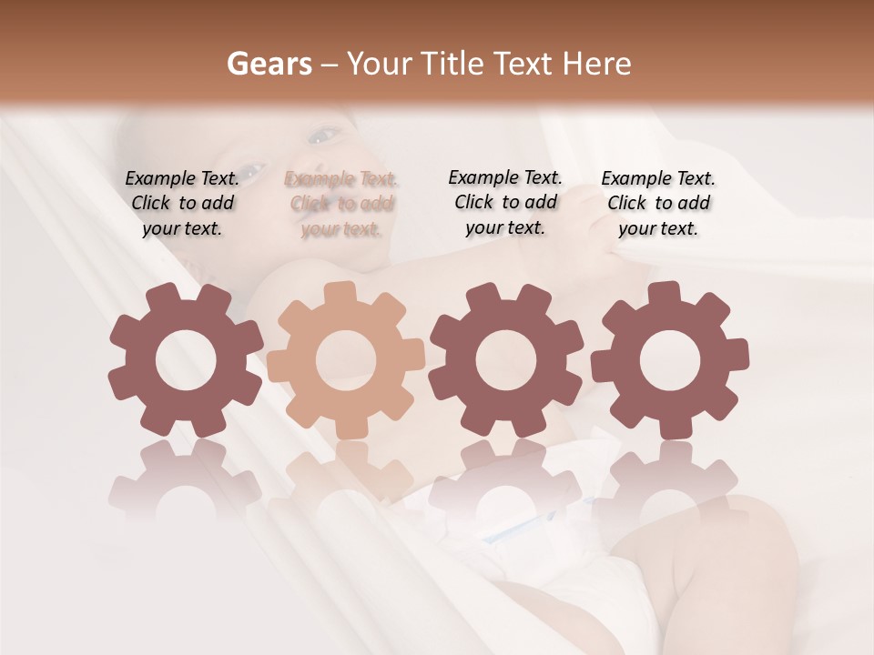 Junge Papa Windel PowerPoint Template