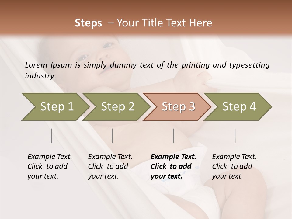 Junge Papa Windel PowerPoint Template