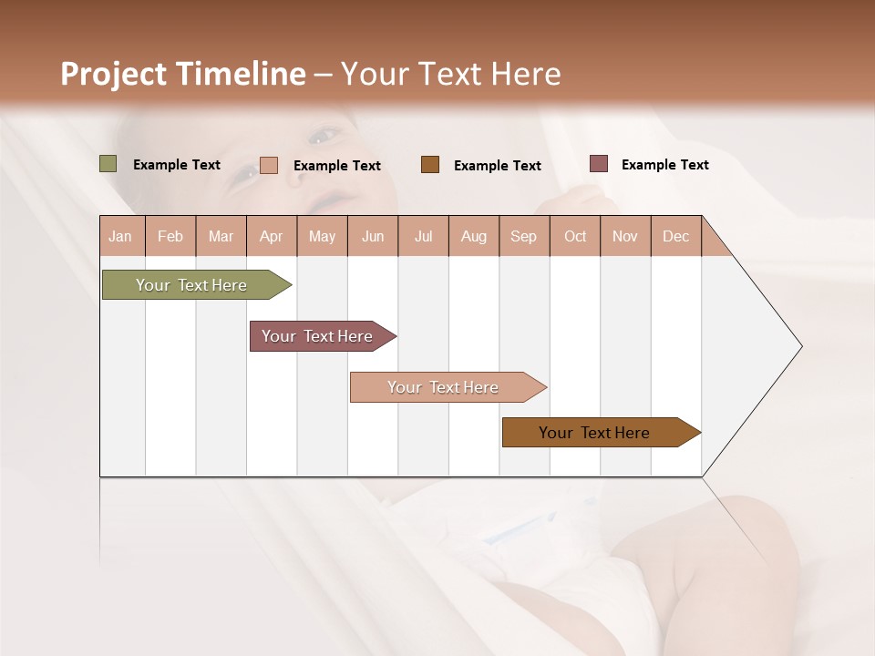 Junge Papa Windel PowerPoint Template