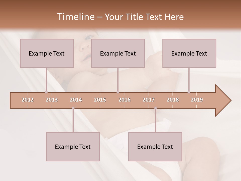 Junge Papa Windel PowerPoint Template