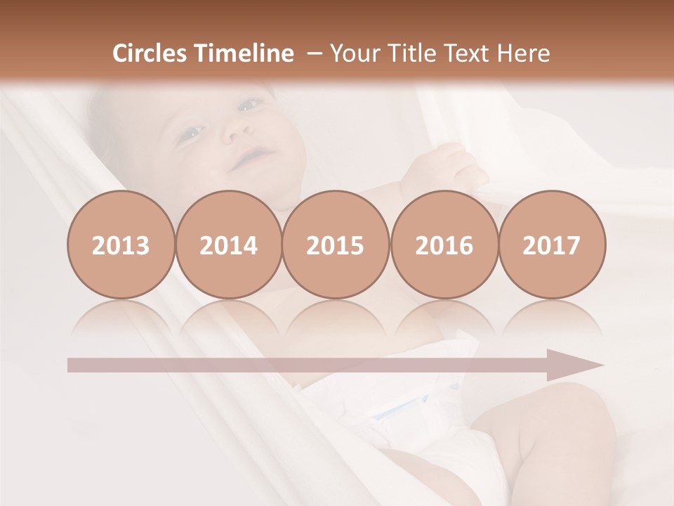 Junge Papa Windel PowerPoint Template