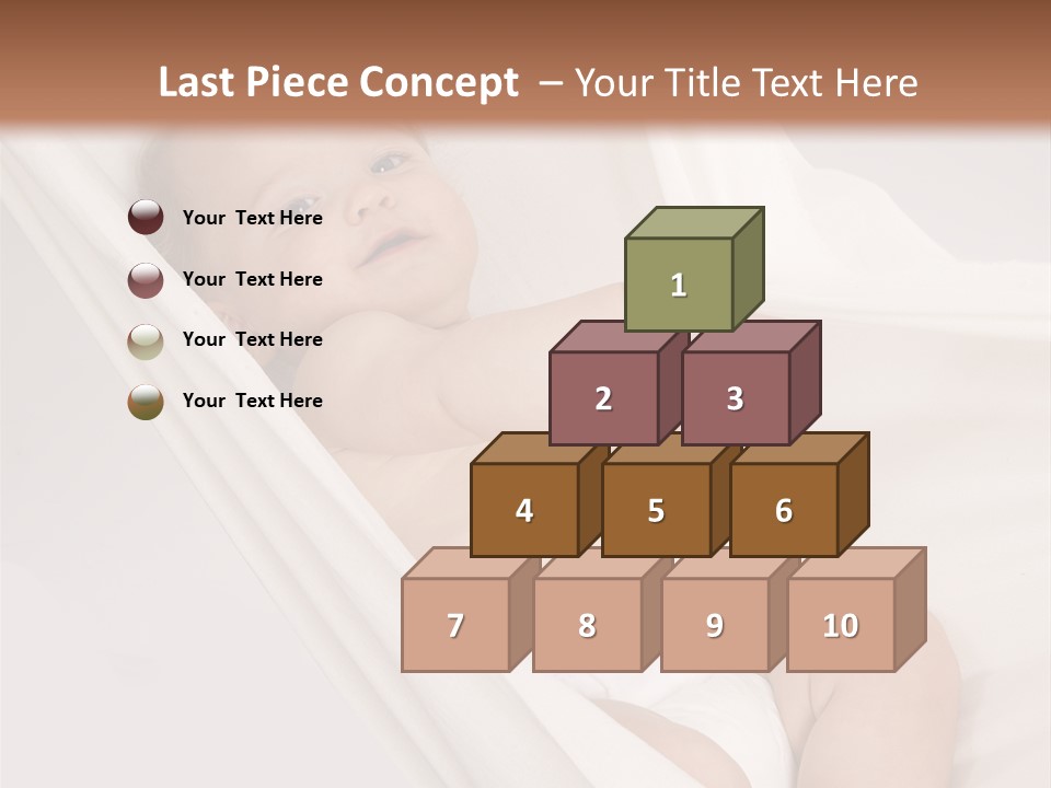 Junge Papa Windel PowerPoint Template