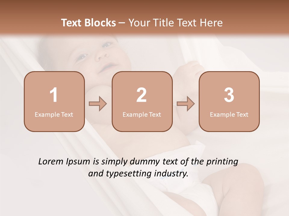 Junge Papa Windel PowerPoint Template