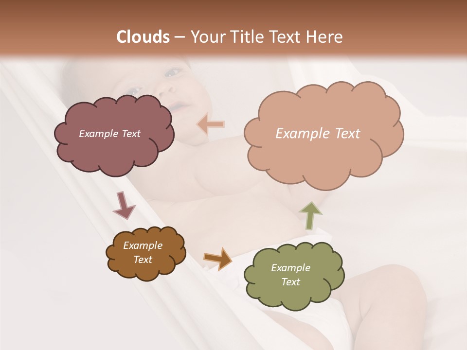 Junge Papa Windel PowerPoint Template