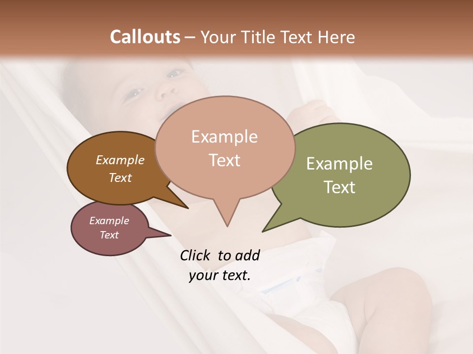 Junge Papa Windel PowerPoint Template