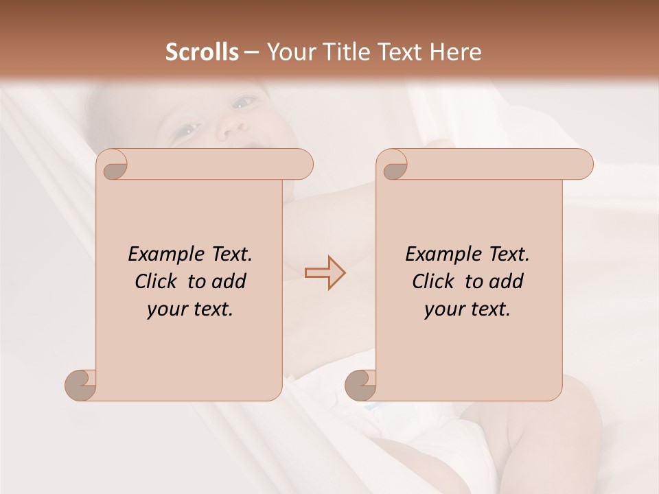 Junge Papa Windel PowerPoint Template