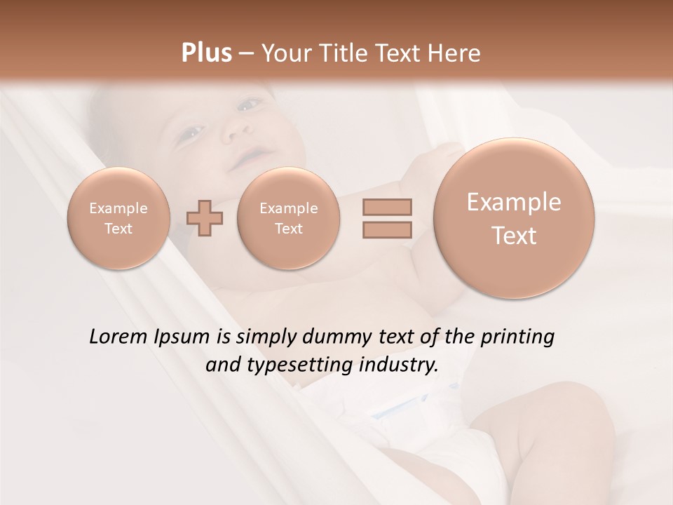 Junge Papa Windel PowerPoint Template