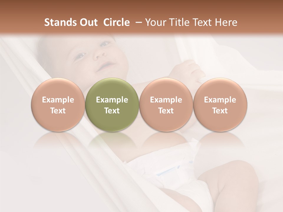 Junge Papa Windel PowerPoint Template