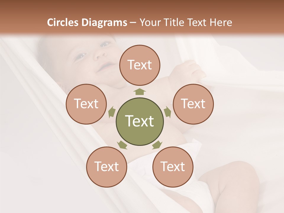 Junge Papa Windel PowerPoint Template