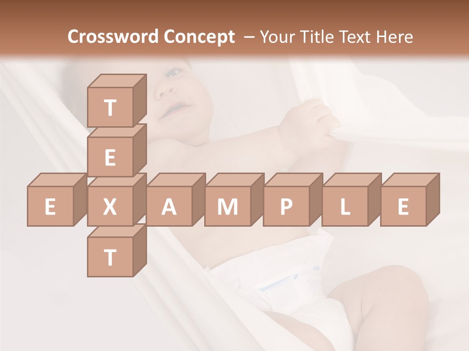 Junge Papa Windel PowerPoint Template