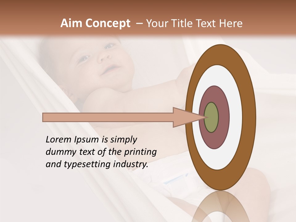 Junge Papa Windel PowerPoint Template