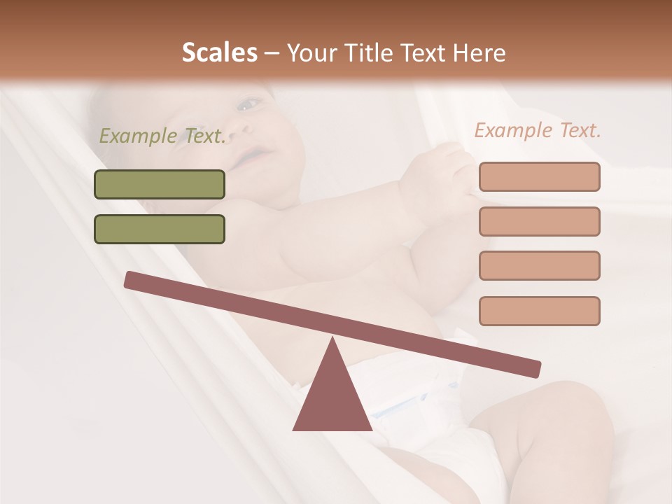 Junge Papa Windel PowerPoint Template