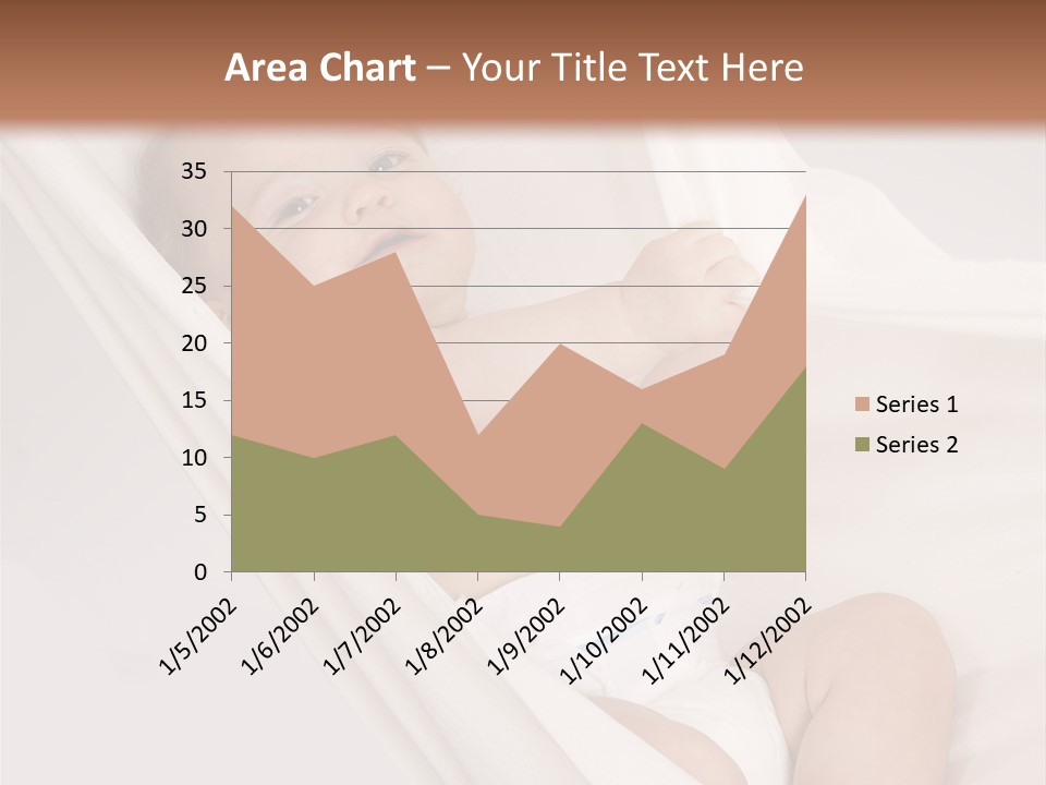 Junge Papa Windel PowerPoint Template