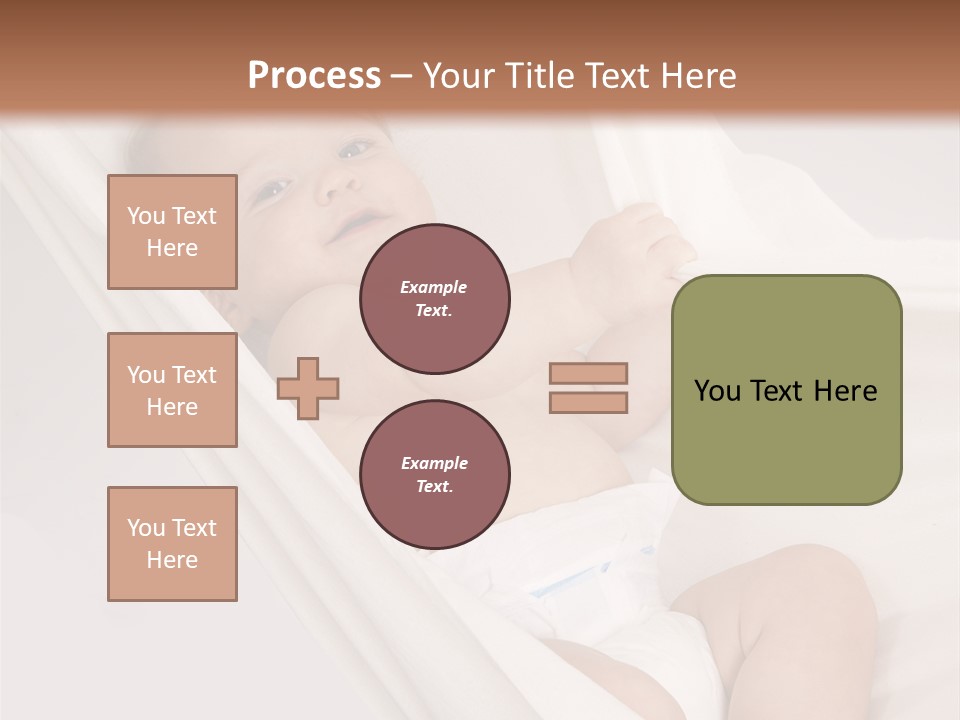 Junge Papa Windel PowerPoint Template