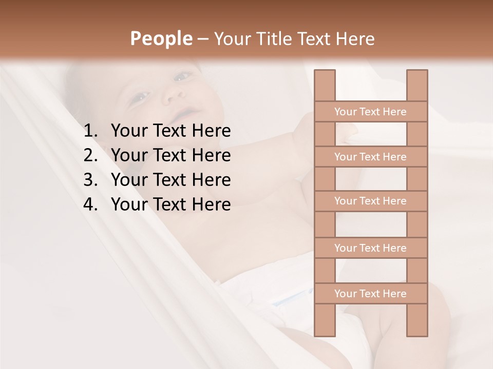 Junge Papa Windel PowerPoint Template