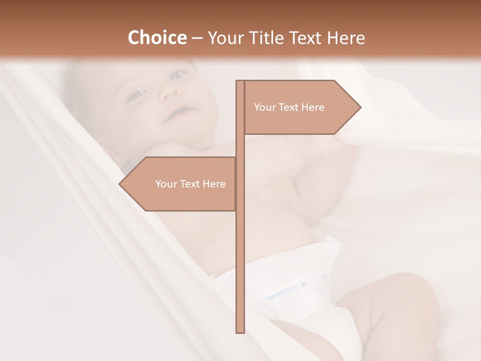 Junge Papa Windel PowerPoint Template