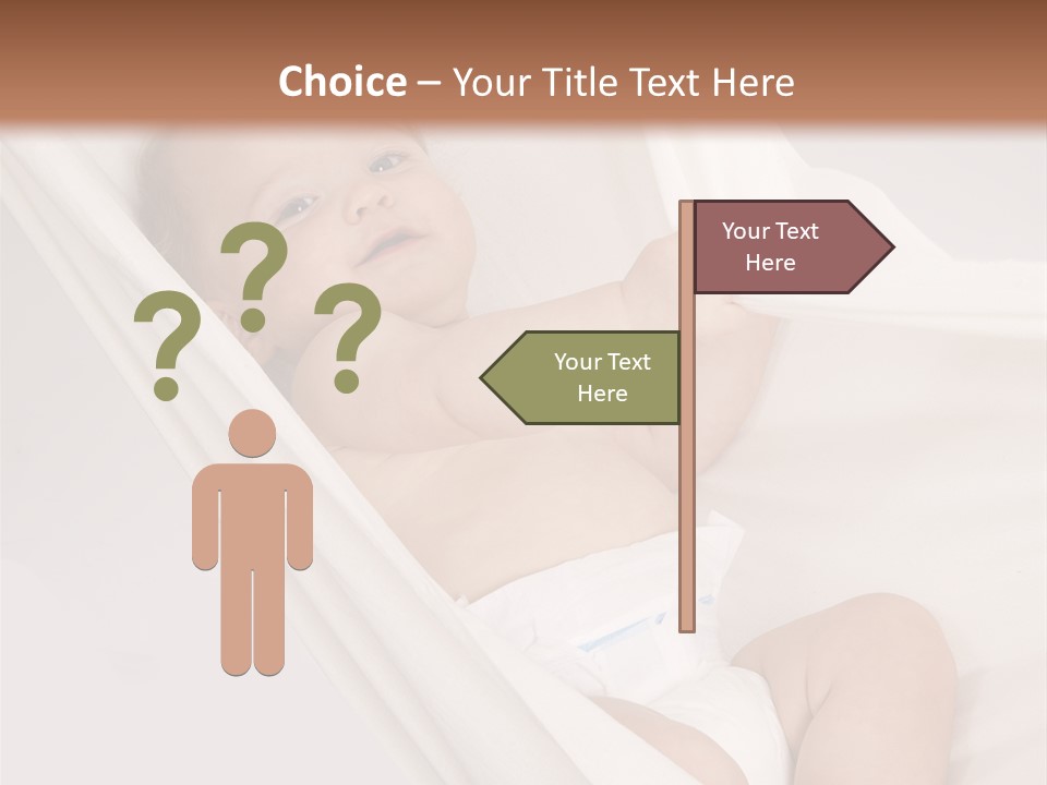 Junge Papa Windel PowerPoint Template