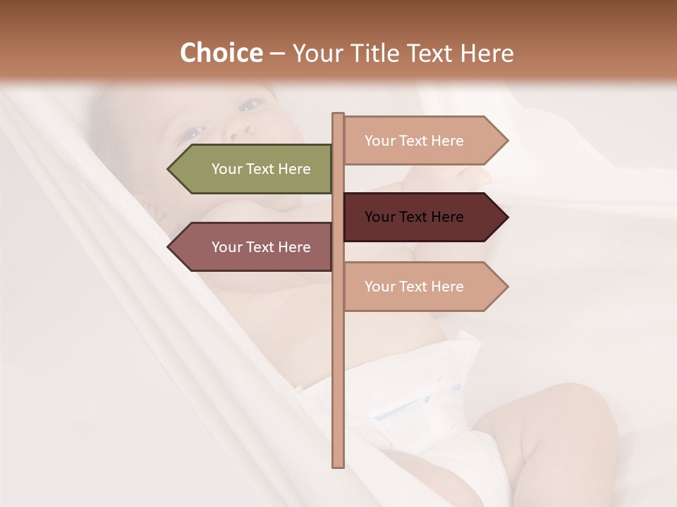 Junge Papa Windel PowerPoint Template