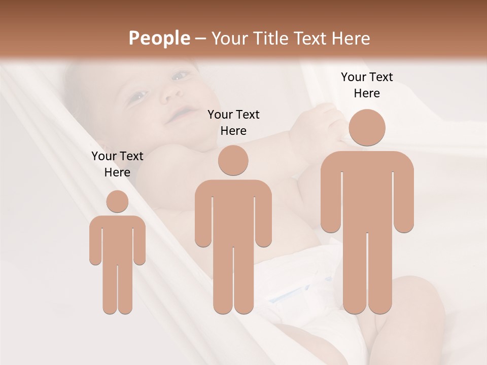 Junge Papa Windel PowerPoint Template