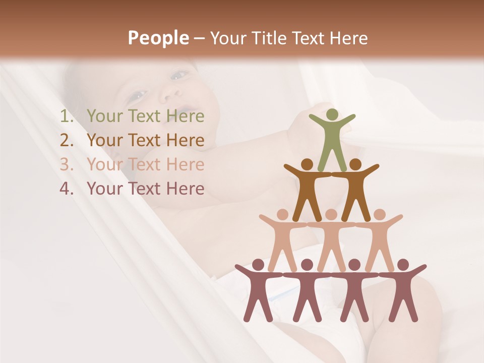 Junge Papa Windel PowerPoint Template