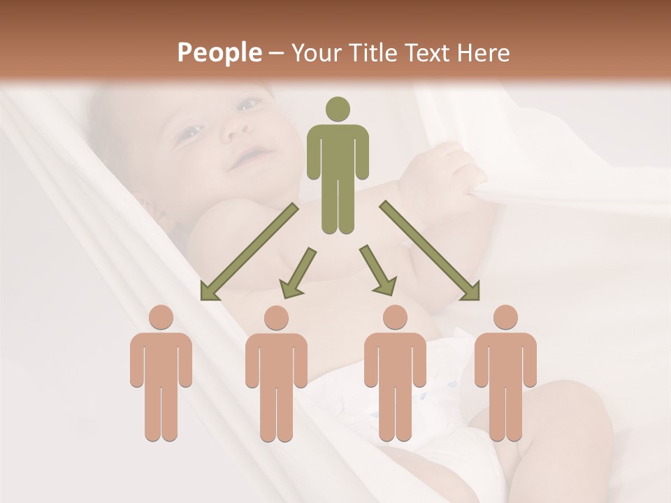 Junge Papa Windel PowerPoint Template