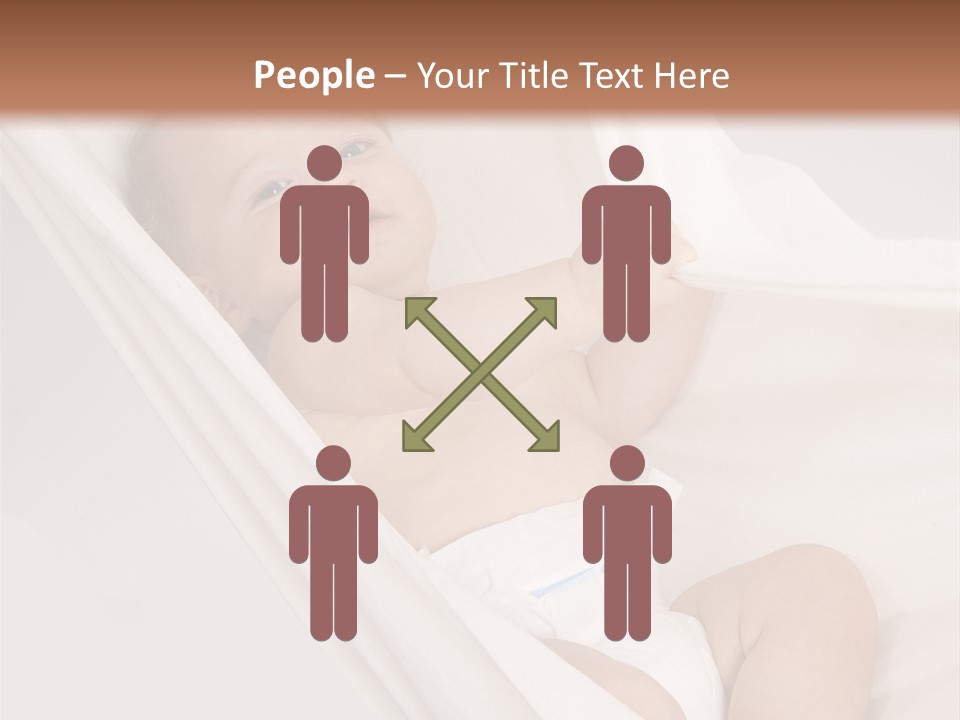 Junge Papa Windel PowerPoint Template