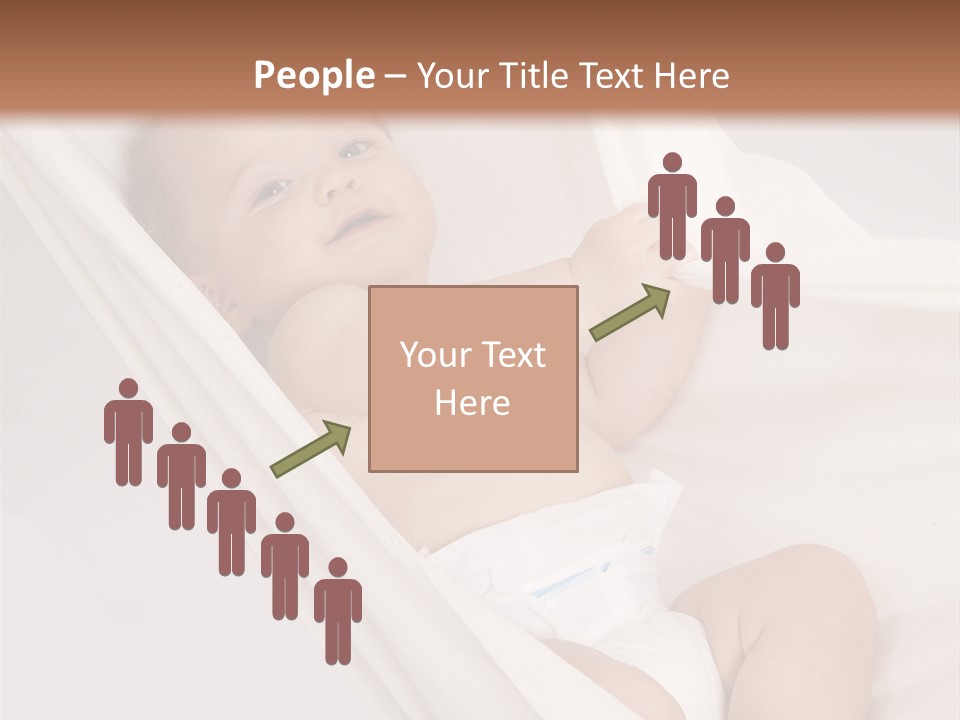 Junge Papa Windel PowerPoint Template