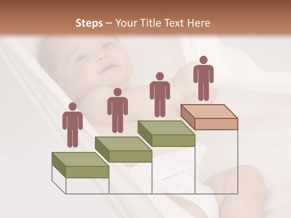 Junge Papa Windel PowerPoint Template