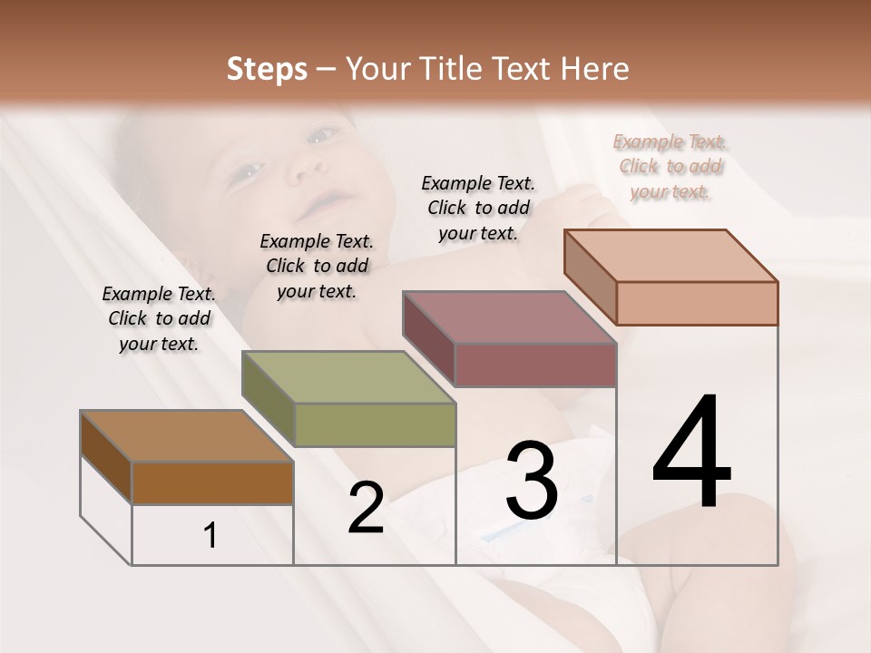 Junge Papa Windel PowerPoint Template