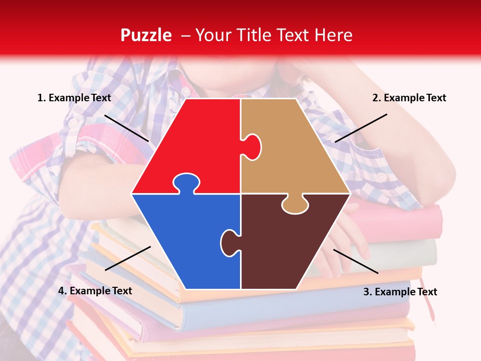 Beautiful Reading Girl PowerPoint Template