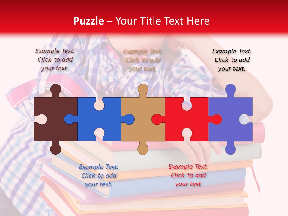 Beautiful Reading Girl PowerPoint Template