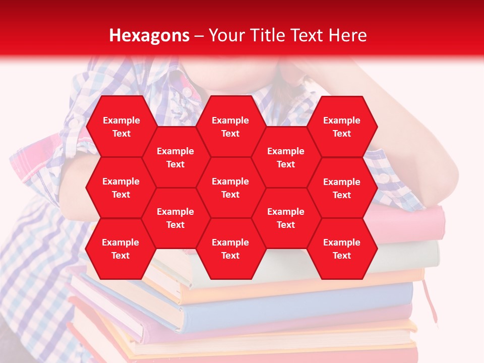 Beautiful Reading Girl PowerPoint Template