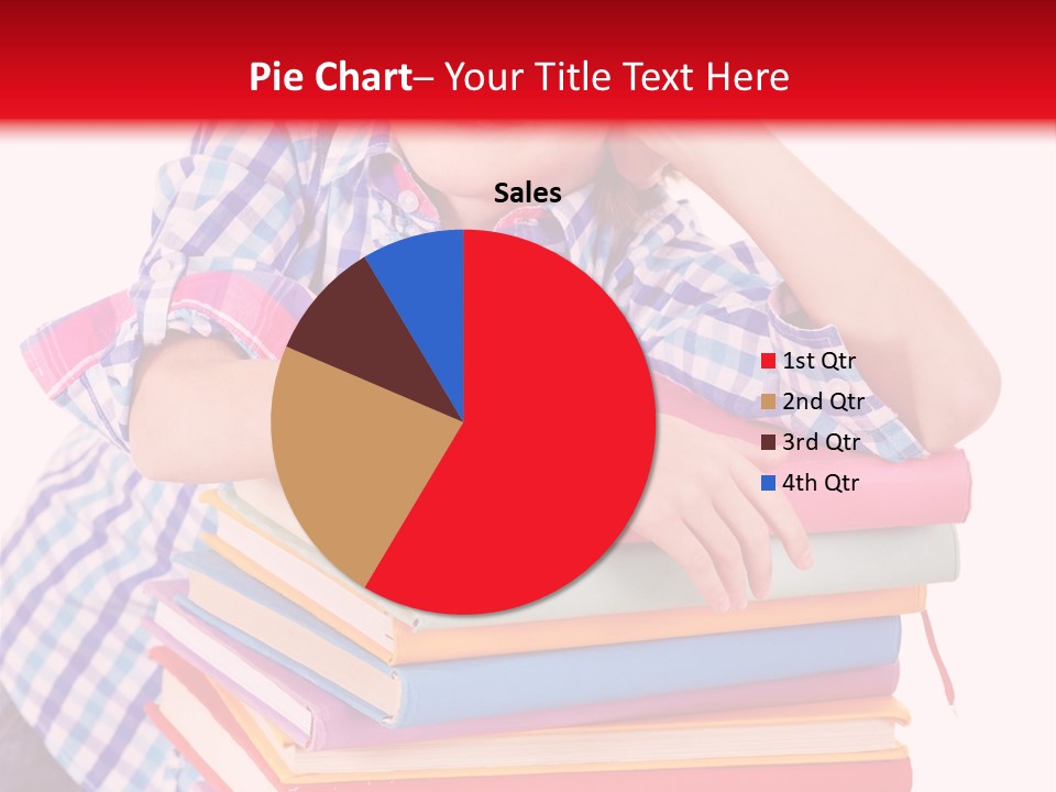 Beautiful Reading Girl PowerPoint Template