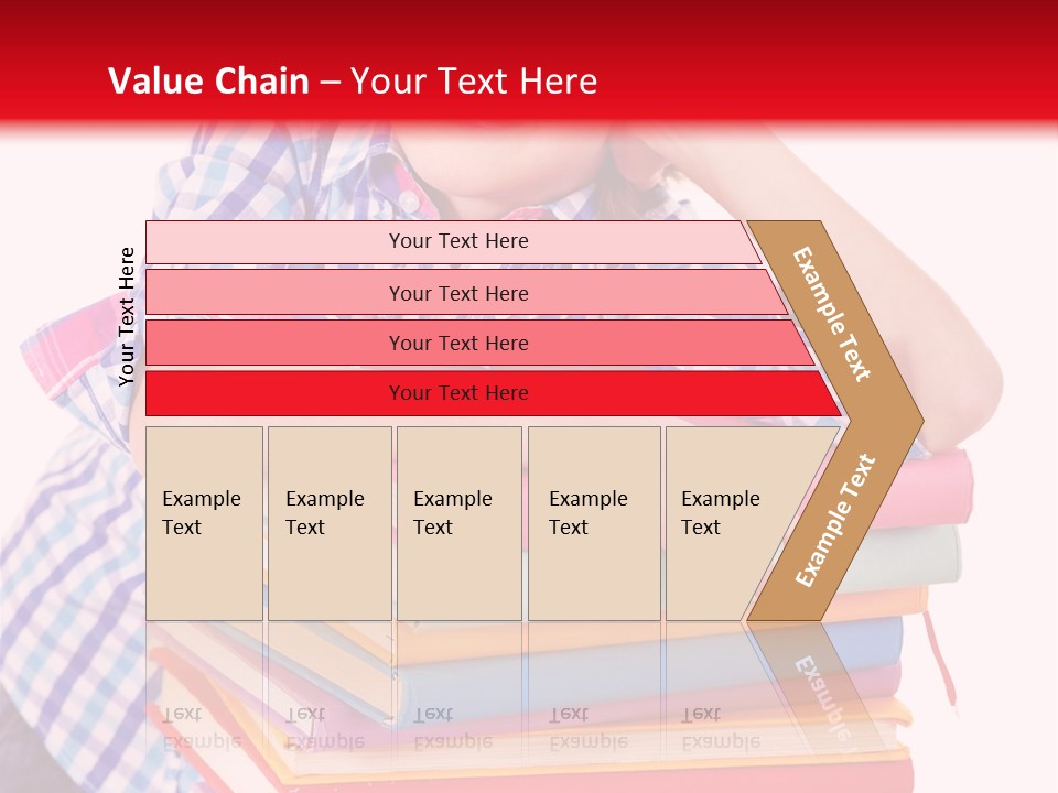 Beautiful Reading Girl PowerPoint Template