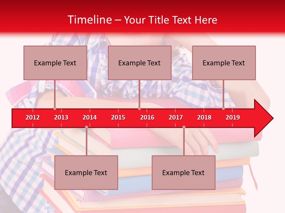 Beautiful Reading Girl PowerPoint Template