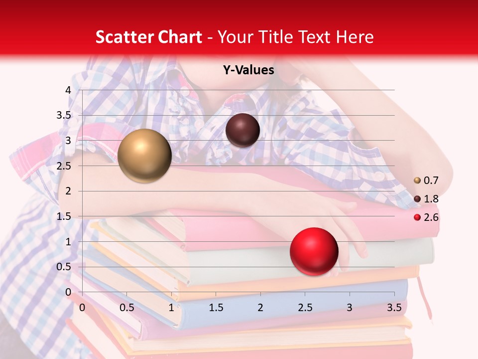 Beautiful Reading Girl PowerPoint Template