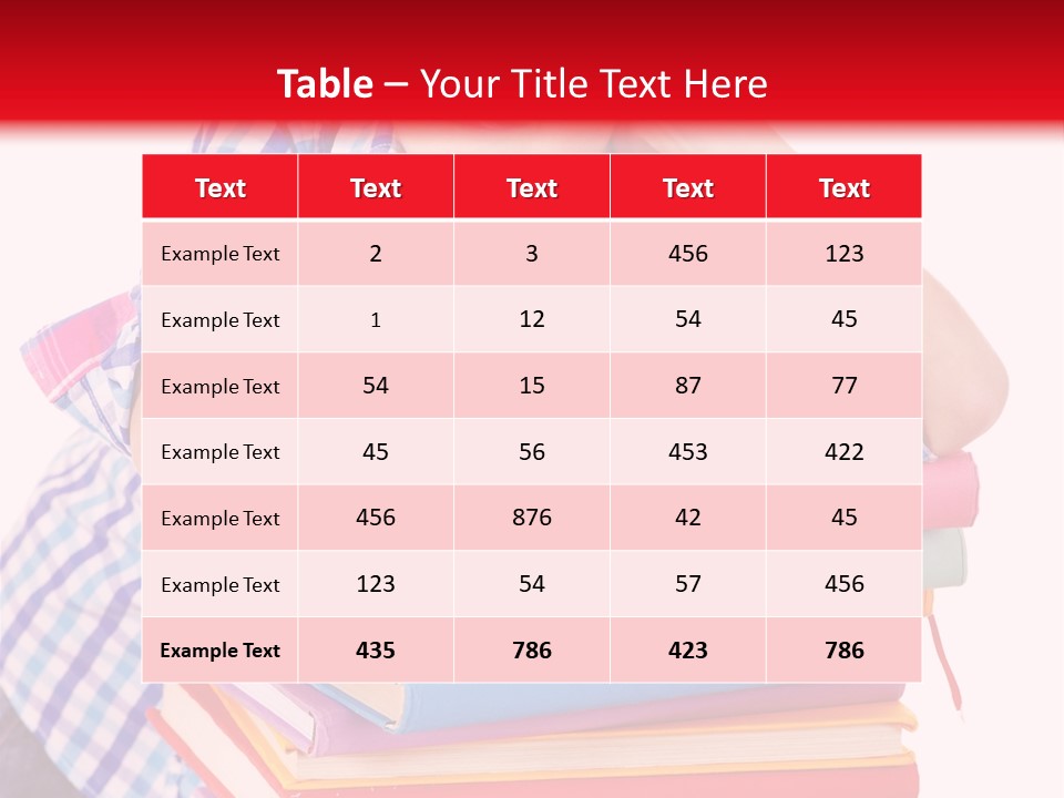 Beautiful Reading Girl PowerPoint Template