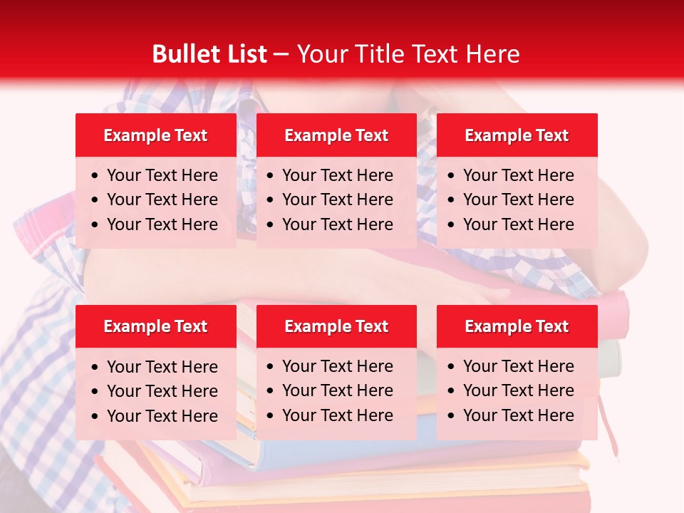 Beautiful Reading Girl PowerPoint Template