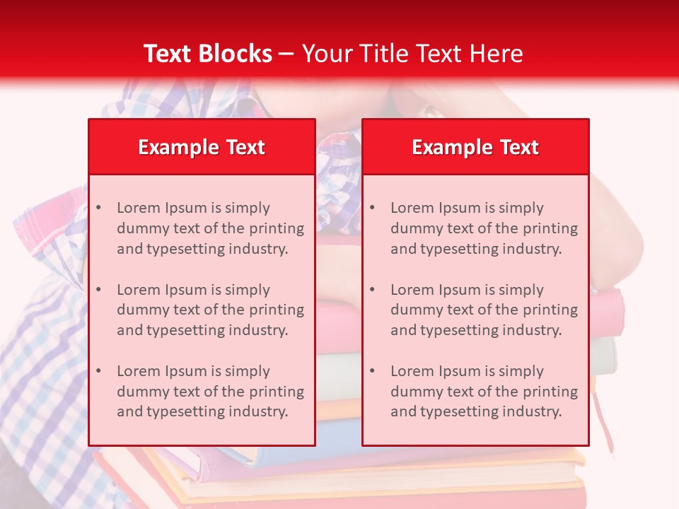 Beautiful Reading Girl PowerPoint Template