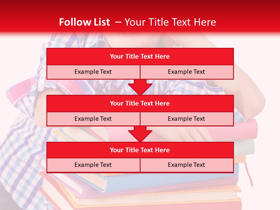 Beautiful Reading Girl PowerPoint Template